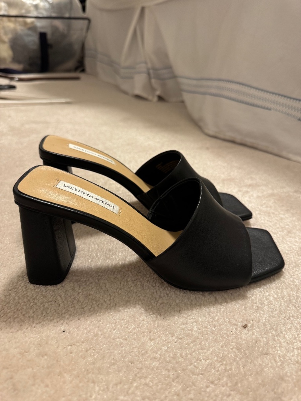 Black Block Heels